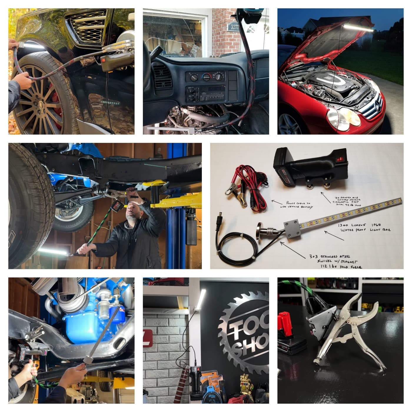 All 4 Goose-Grip™ Work Lights, Full Set